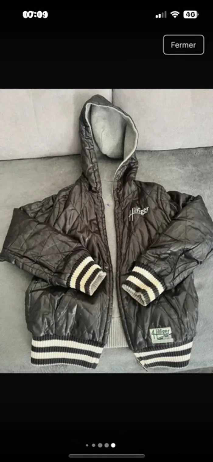 Gilet 2 en 1 tommy hilfiher 6/7 ans - photo numéro 3