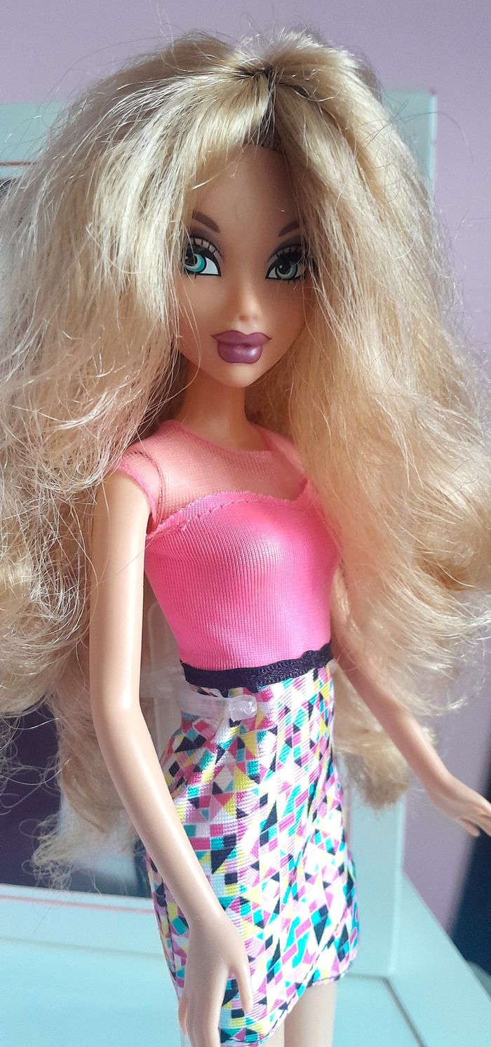 poupée barbie vintage 1999 my scene blonde avec cils - photo numéro 5
