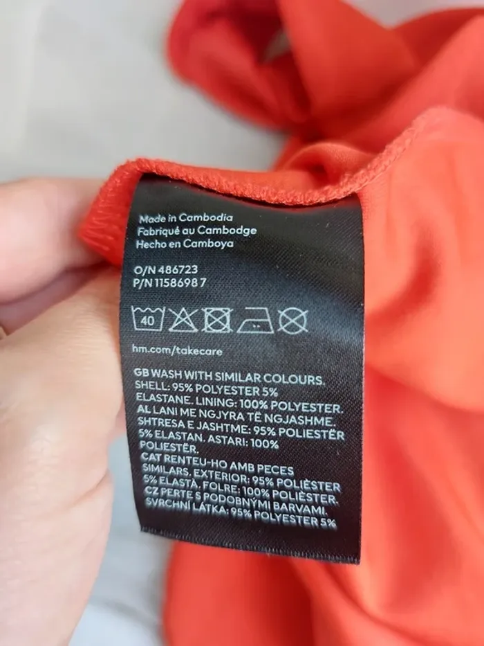 Robe midi H&M – M – Rouge – État : Excellent - photo numéro 3