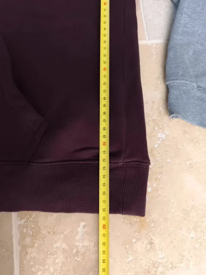Sweat capuche bordeaux gris starter excellent état XL homme - photo numéro 11