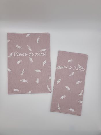 Protège carnet de santé et livret de famille fait main