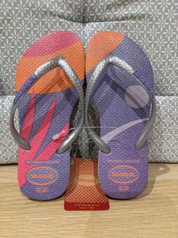 Paire de Tongs "Multicolor Glitter" Pointure 31 / 32 EUR