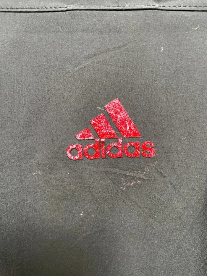 Adidas Climaproof Waterproof Raincoat Jacket Mens Medium Full Zip Long Sleeve Black - photo numéro 5