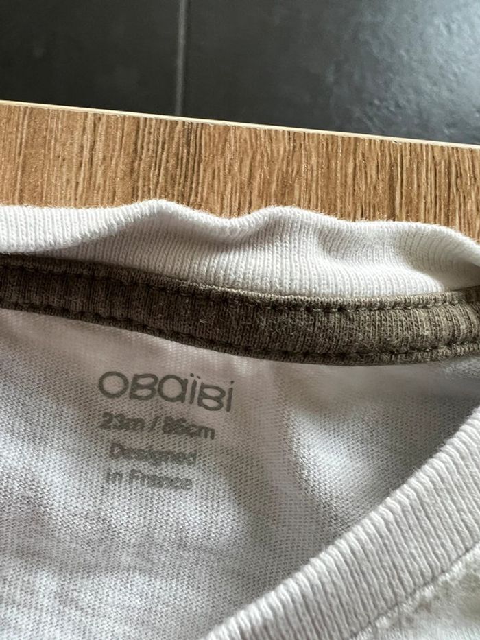 Lot 3 t-shirts manches longues OBAIBI 23 mois - photo numéro 5