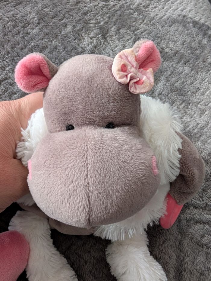 TBE, doudou d'éveil hippopotame 🦛 avec bruits, Baby Nat' - photo numéro 2