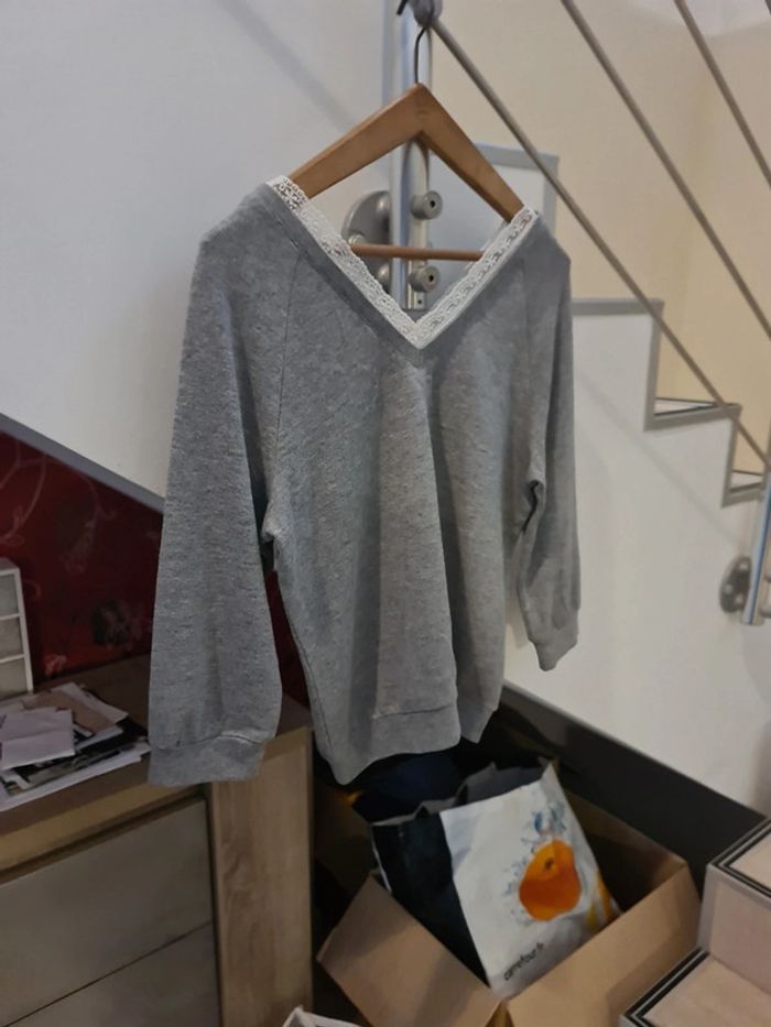 Pull col V Mim taille 40 - photo numéro 5