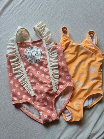 Lot de 2 maillots de bain fille 1 an