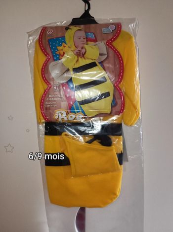Déguisement costume abeille neuf 6/9 mois