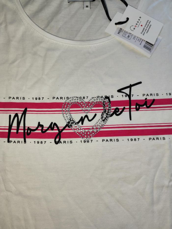 T-shirt Morgan , taille M , neuf avec étiquette - photo numéro 2