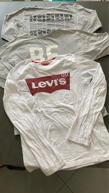 Lot ensemble vêtement haut pull sweat 12 ans garcon levis