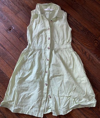 robe verte H&M 7 ans