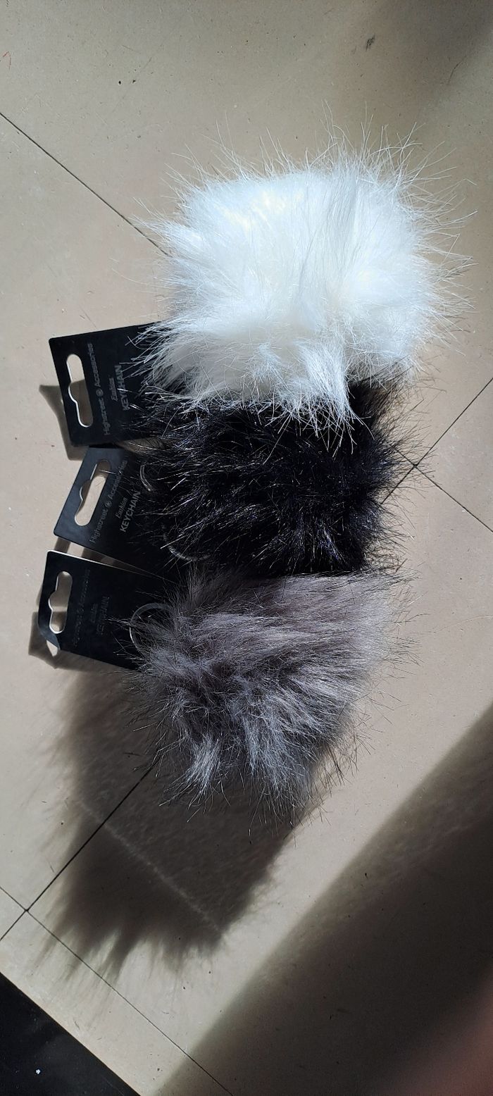 Lot porte clé pompom