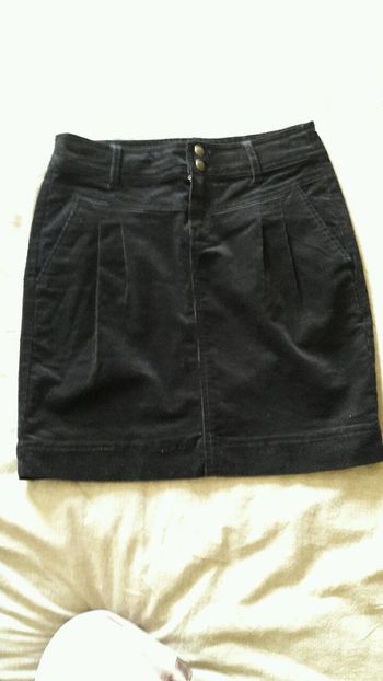 Jupe noire velours