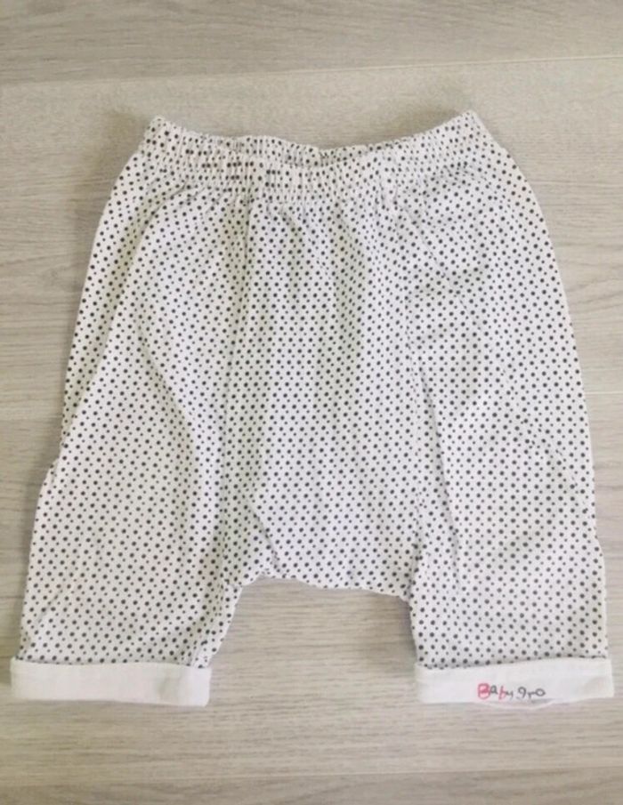 Sarouel pantalon bébé fille 12 mois pantalon dalmatien cruella Babygro NEUF