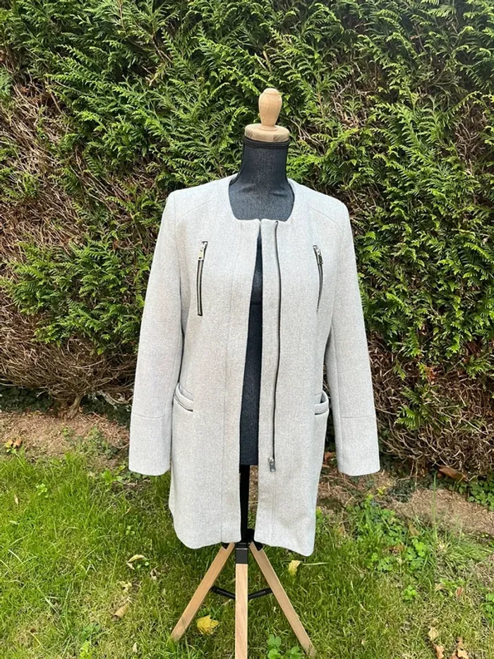 Veste - manteau - gris - Pimkie - taille 36 - photo numéro 10