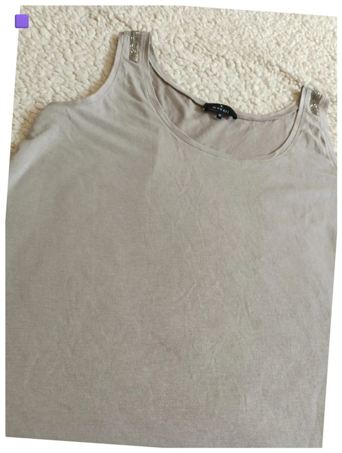 Débardeur gris strass Monari – style chic & casual - photo numéro 4