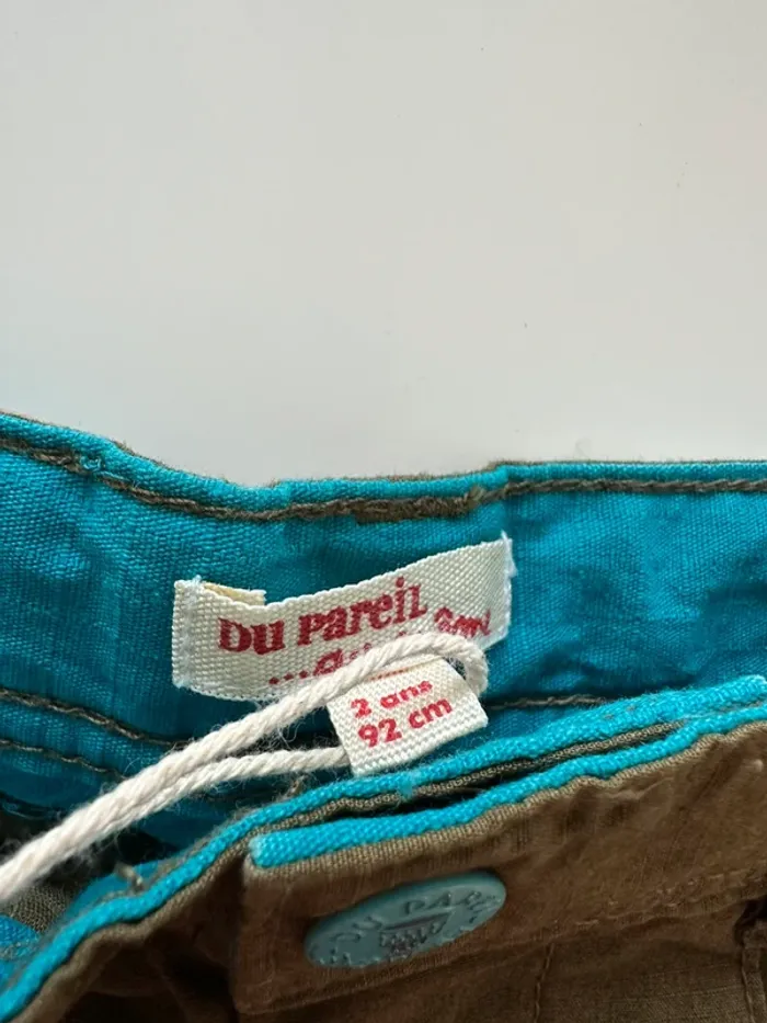 Short vert kaki - 2 ans - DPAM - neuf avec étiquette - photo numéro 4