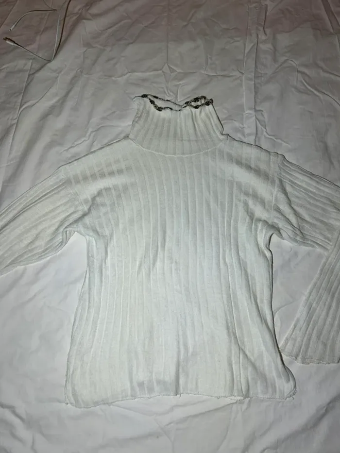 Pull col roulé