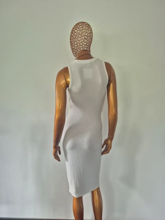 Robe Longue Blanche Femme Taille S/36 - photo numéro 2