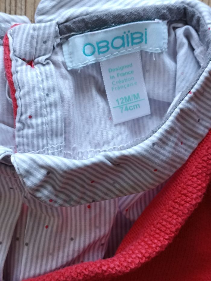 Pull chemise fille 12 mois - photo numéro 2