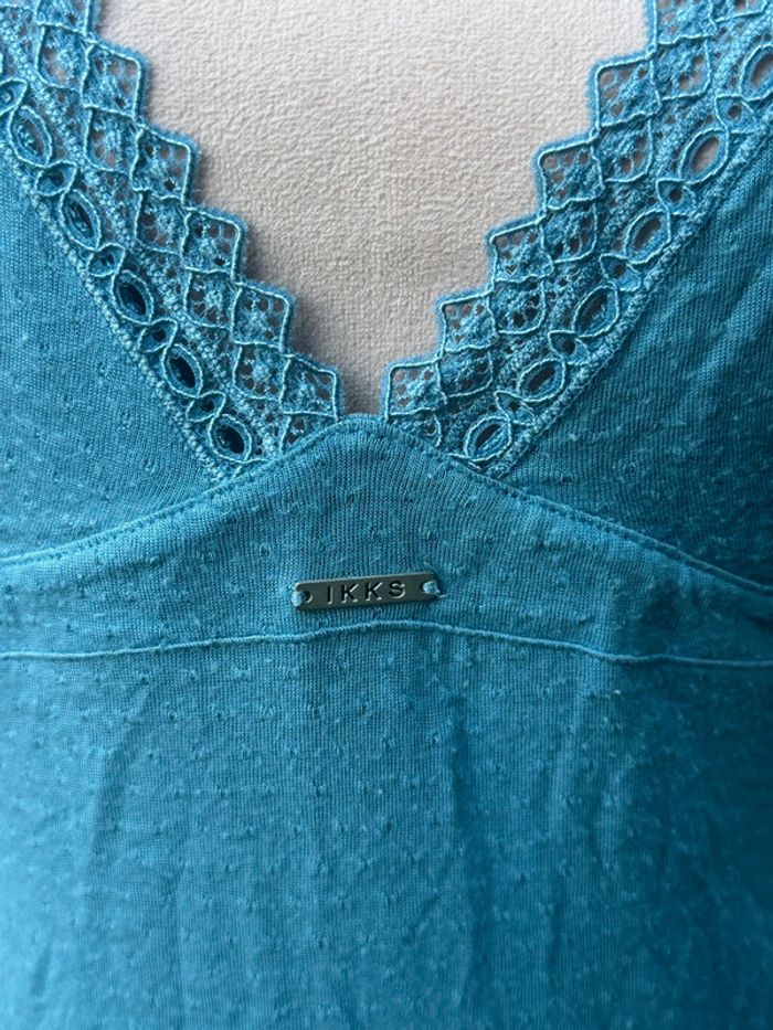 Nuisette bleu clair fines bretelles ikks 42/XL - photo numéro 6