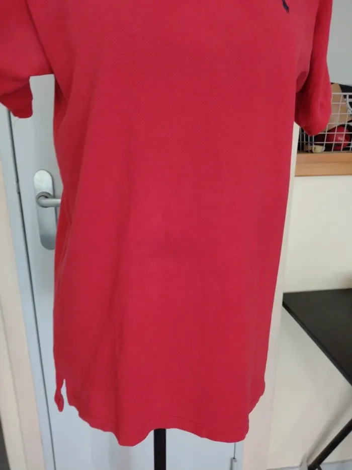 Polo Ralph Lauren rouge – taille estimée M – état satisfaisant - photo numéro 7