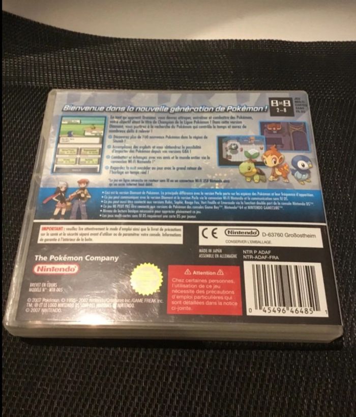Jeu Pokémon version Diamant Nintendo DS pal FRA officiel - photo numéro 3