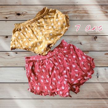 💖 Lot de 2 shorts été Kiabi – 7 ans 💖