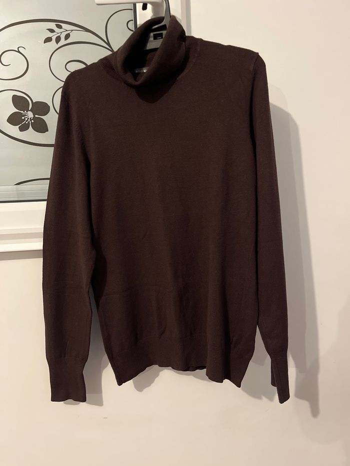 Pull col roulé femme