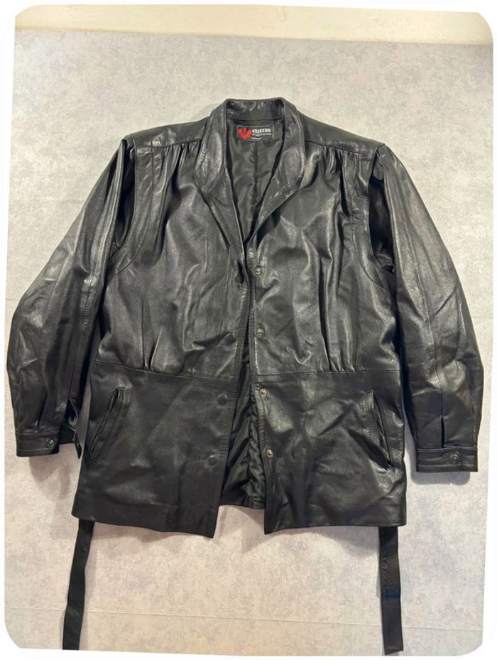 Veste en cuir Noir taille M Femme