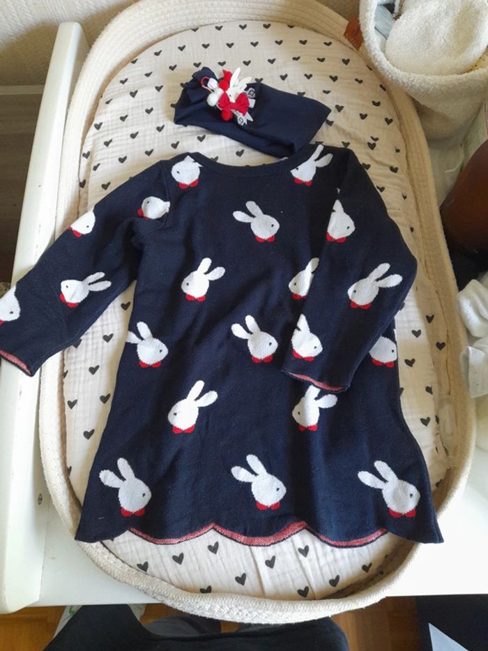 Ensemble robe + bandeau 24 mois
