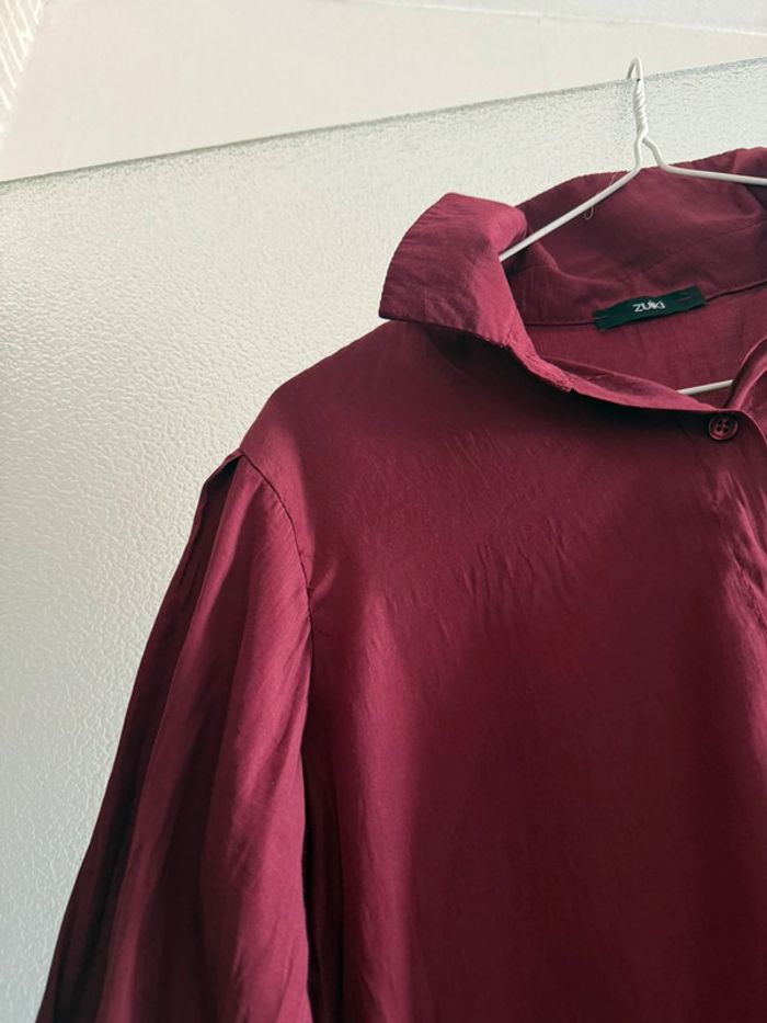 Blouse bordeaux - photo numéro 5