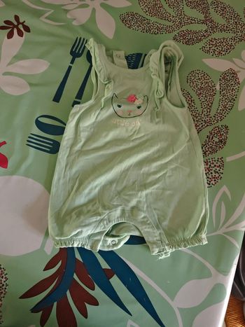 Combi short fille 6 mois