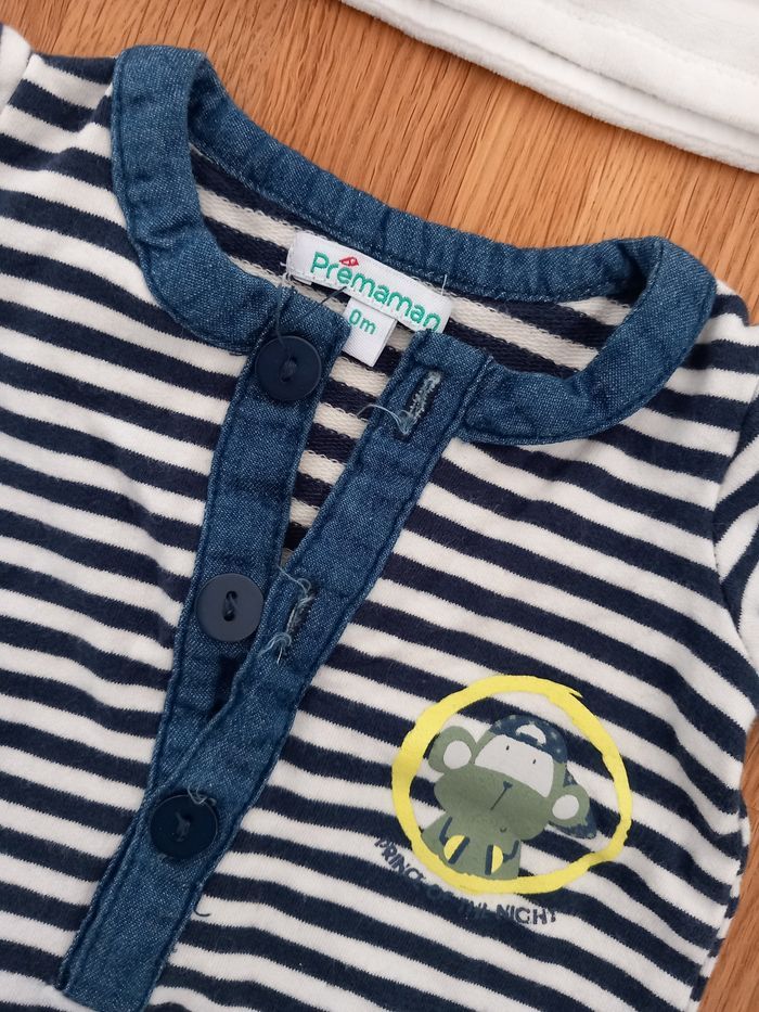 Pyjama naissance avec gilet - photo numéro 2