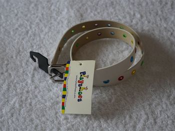 Jolie ceinture blanche fantaisie Playshoes neuve pour enfant Taille : 70 cm