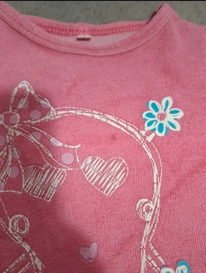 Pyjama rose 2 pieces 2 ans - photo numéro 4