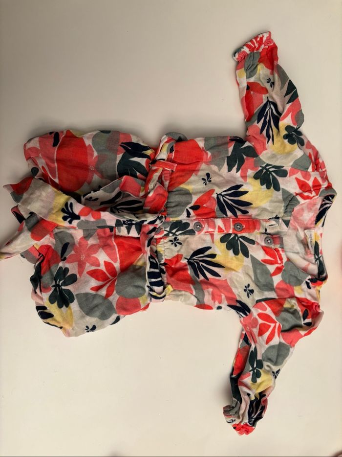 Combo short fleuri