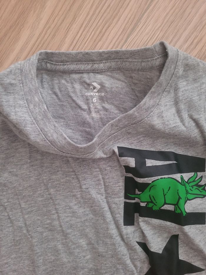 T shirt converse dinosaures - photo numéro 4