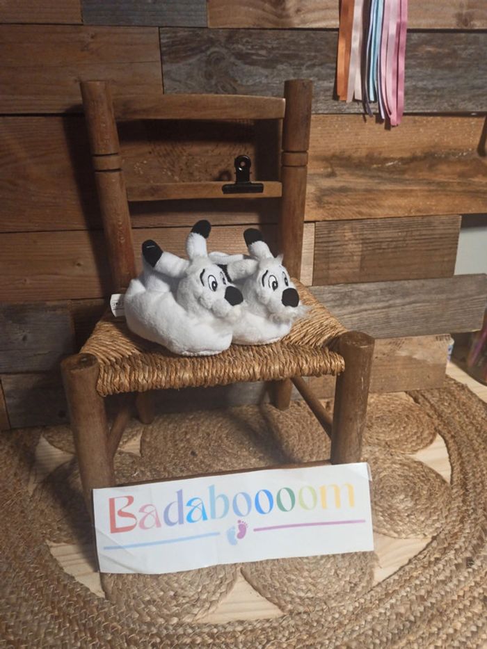 Peluche chausson Idéfix parc Astérix tbe