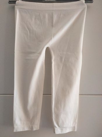 Legging femme blanc court taille 36