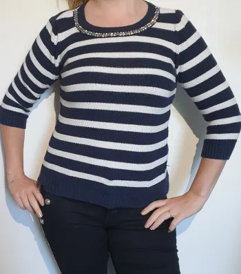 Pull avec perles