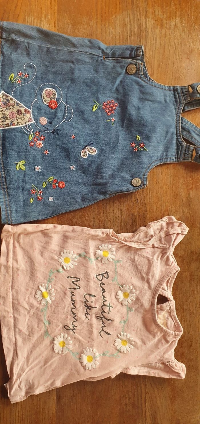 Ensemble robe + tee shirt