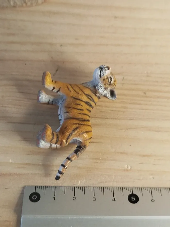 Schleich jeune tigre marron Figurine félin Animal de la savane - photo numéro 5