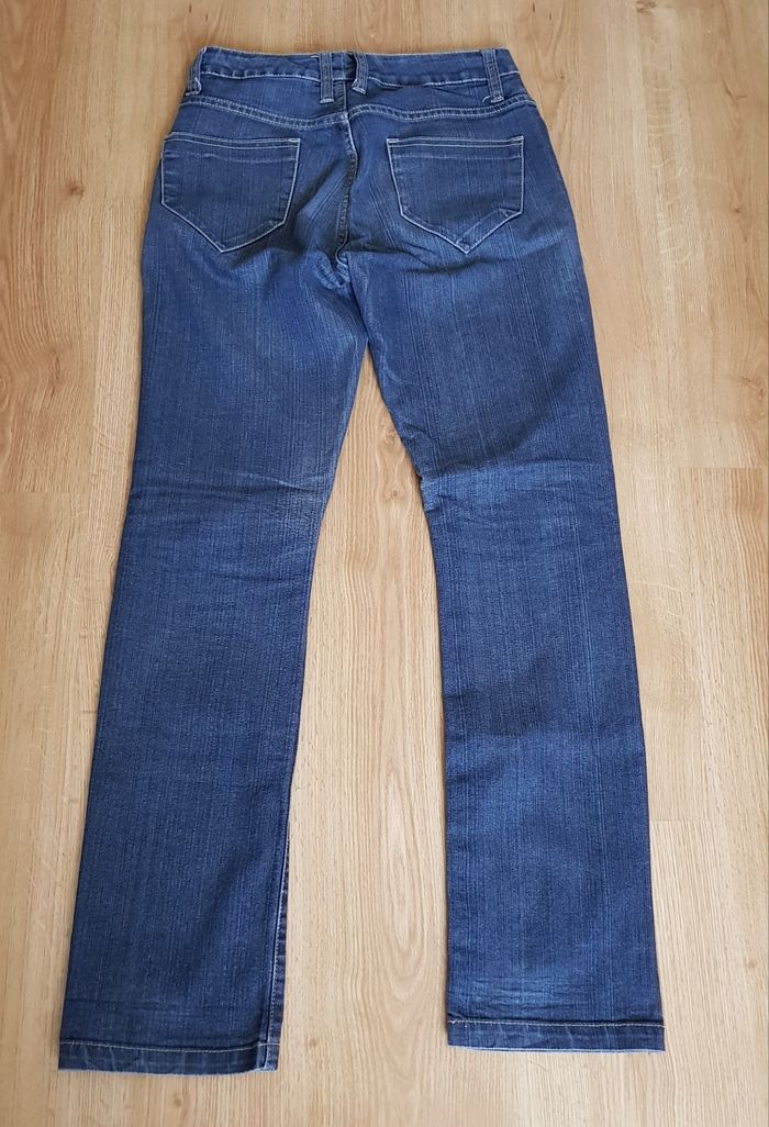 Jean Droit Femme Bleu Classique - Taille 36 - Confortable & Polyvalent - photo numéro 2