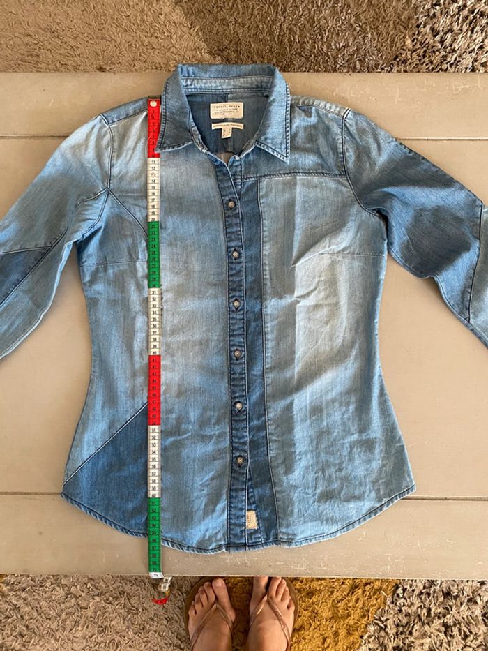Chemise en jeans Esprit Denim bleue denim taille M - photo numéro 12