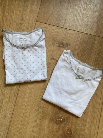 Lot de 2 sous t-shirt manches courtes tricot de peau