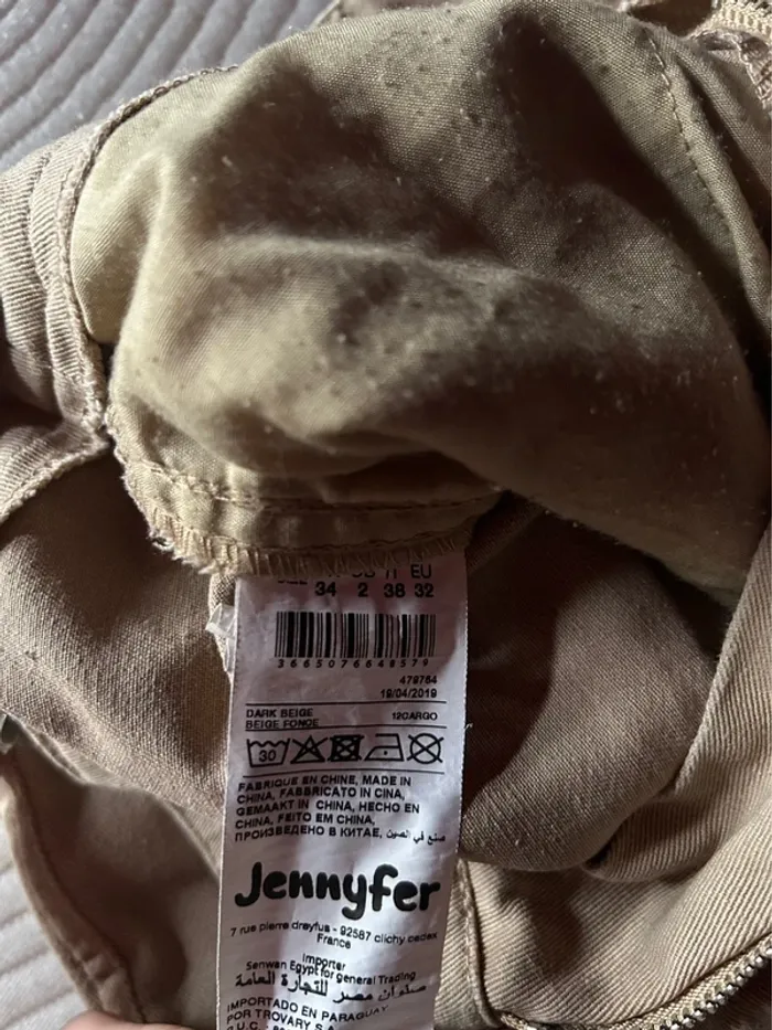 Pantalon cargo beige foncé Jennyfer - photo numéro 6