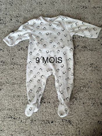 Pyjama mixte 9 mois
