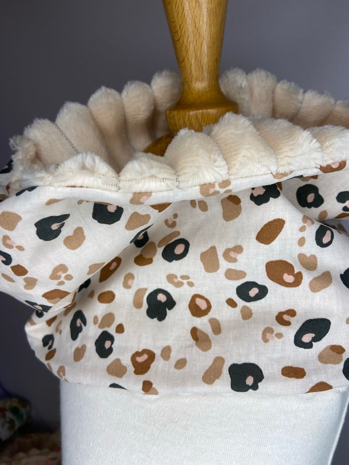 Tour de cou bébé Snood enfant léopard