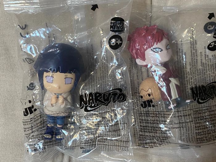 Collection complète des 8 figurines Naruto Burger king 2025, neuve - photo numéro 4